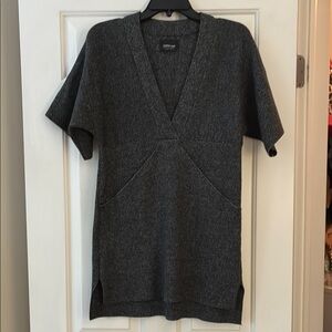 Zara Knit Monochrome Textured Sweater Tunic